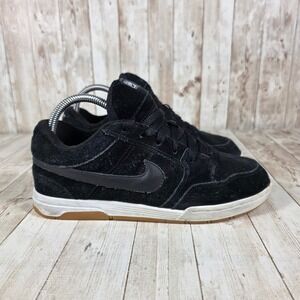 Nike‎ 6.0 Mavrk Low 2 Black Suede Skate Shoes Sneakers Youth Size 5.5Y